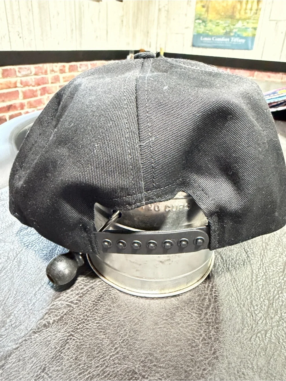 Vintage Marines Black Baseball Cap with Embroidered Emblem